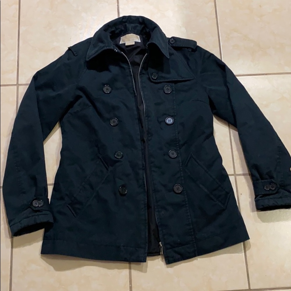 Michael kors black trench coat